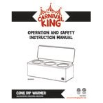 Carnival King 3 Qt. Triple Cone Dip Warmer - 120V, 300W Carnival King 3 Qt. Triple Cone Dip Warmer - 120V, 300W