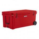 CaterGator CG170SPBW Beige 170 Qt. Mobile Rotomolded Outdoor Cooler / Ice Chest