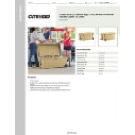 CaterGator CG170SPBW Beige 170 Qt. Mobile Rotomolded Outdoor Cooler / Ice Chest
