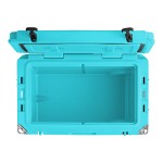 CaterGator CG45BLW Sky Blue 45 Qt. Mobile Rotomolded Outdoor Cooler / Ice Chest