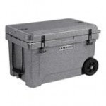 CaterGator CG45BLW Sky Blue 45 Qt. Mobile Rotomolded Outdoor Cooler / Ice Chest