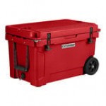 CaterGator CG45BLW Sky Blue 45 Qt. Mobile Rotomolded Outdoor Cooler / Ice Chest