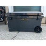 CaterGator CG45BLW Sky Blue 45 Qt. Mobile Rotomolded Outdoor Cooler / Ice Chest