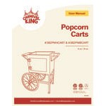 Carnival King PM1360 12 oz. Commercial Popcorn Machine / Popper with Cart - 120V, 1360W