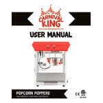 Carnival King PM1360 12 oz. Commercial Popcorn Machine / Popper with Cart - 120V, 1360W