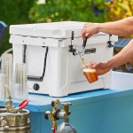 CaterGator JB45WH White 1 Faucet 47 Qt. Insulated Jockey Box with 69 ft. Coil CaterGator JB45WH White 1 Faucet 47 Qt. Insulated Jockey Box with 69 ft. Coil