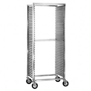 Cres Cor 210-1841A 39 Pan Side Load Aluminum Bun / Sheet Pan Rack with Corrugated Sidewalls - Assembled