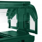 Cambro VBR5519 Green 5' Versa Food / Salad Bar with Standard Casters