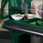 Cambro VBR5519 Green 5' Versa Food / Salad Bar with Standard Casters