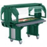 Cambro VBR5519 Green 5' Versa Food / Salad Bar with Standard Casters