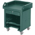 Cambro VBR5519 Green 5' Versa Food / Salad Bar with Standard Casters