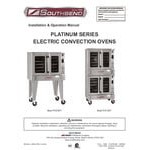 Southbend PCE15S/SD Platinum Series 5-Shelf Double Deck Full Size Standard Electric Convection Oven - 240V, 1 Phase, 7.5 kW Southbend PCE15S/SD Platinum Series 5-Shelf Double Deck Full Size Standard Electric Convection Oven - 240V, 1 Phase, 7.5 kW