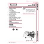 Hobart 84145-2 5 lb. Buffalo Chopper Food Processor - 1/2 hp Hobart 84145-2 5 lb. Buffalo Chopper Food Processor - 1/2 hp