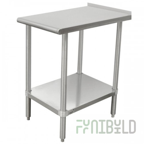 Advance Tabco TFMSU-150 16 Gauge Stainless Steel Equipment Filler Table with Adjustable Undershelf - 30