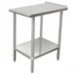 Advance Tabco TFMSU-150 16 Gauge Stainless Steel Equipment Filler Table with Adjustable Undershelf - 30