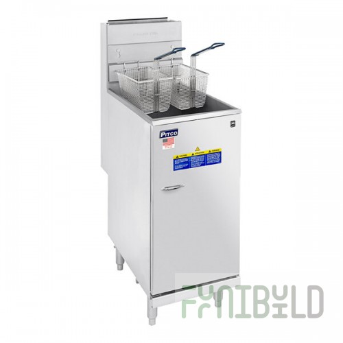 Pitco® 45C+S Liquid Propane 42-50 lb. Stainless Steel Floor Fryer