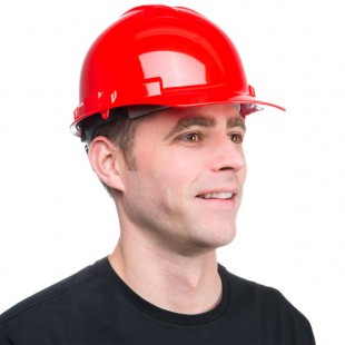 Cordova Duo Safety Red Cap Style Hard Hat with 6-Point Ratchet Suspension Cordova Duo Safety Red Cap Style Hard Hat with 6-Point Ratchet Suspension