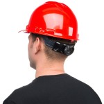 Cordova Duo Safety Red Cap Style Hard Hat with 6-Point Ratchet Suspension Cordova Duo Safety Red Cap Style Hard Hat with 6-Point Ratchet Suspension