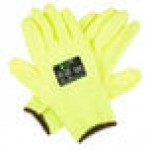 Cordova iON HV Hi-Vis Yellow HPPE / Glass Fiber Synthetic Fiber Cut Resistant Gloves with Hi-Vis Yellow Polyurethane Palm Coating - Extra Large - Pair