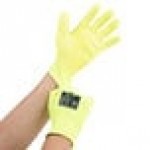 Cordova iON HV Hi-Vis Yellow HPPE / Glass Fiber Synthetic Fiber Cut Resistant Gloves with Hi-Vis Yellow Polyurethane Palm Coating - Extra Large - Pair