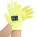 Cordova iON HV Hi-Vis Yellow HPPE / Glass Fiber Synthetic Fiber Cut Resistant Gloves with Hi-Vis Yellow Polyurethane Palm Coating - Extra Large - Pair