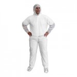 Cordova White Economy Weight Polypropylene Lab Coat with Elastic Wrists - Large - 30/Case Cordova White Economy Weight Polypropylene Lab Coat with Elastic Wrists - Large - 30/Case