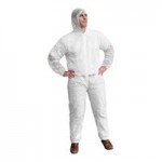 Cordova White Economy Weight Polypropylene Lab Coat with Elastic Wrists - Large - 30/Case Cordova White Economy Weight Polypropylene Lab Coat with Elastic Wrists - Large - 30/Case