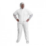 Cordova White Economy Weight Polypropylene Lab Coat with Elastic Wrists - Large - 30/Case Cordova White Economy Weight Polypropylene Lab Coat with Elastic Wrists - Large - 30/Case