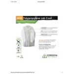 Cordova White Economy Weight Polypropylene Lab Coat with Elastic Wrists - Large - 30/Case Cordova White Economy Weight Polypropylene Lab Coat with Elastic Wrists - Large - 30/Case