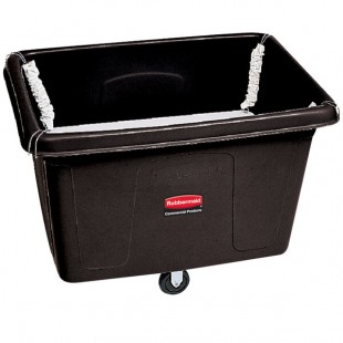 Rubbermaid® FG461100BLA Black 14 Cu. Ft. Bulk Spring Platform Cube Truck (500 lb.)