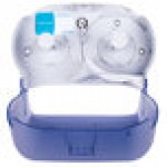 San Jamar R3600TBL Versatwin Double Roll Standard Toilet Tissue Dispenser - Arctic Blue