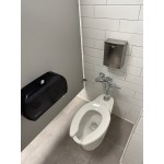 San Jamar R3600TBL Versatwin Double Roll Standard Toilet Tissue Dispenser - Arctic Blue