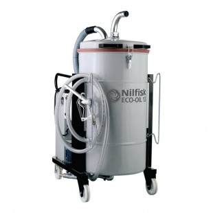 Nilfisk ECO-OIL 13N1M 8 Gallon / 48 Gallon Steel Oil and Shavings Vacuum - 120V