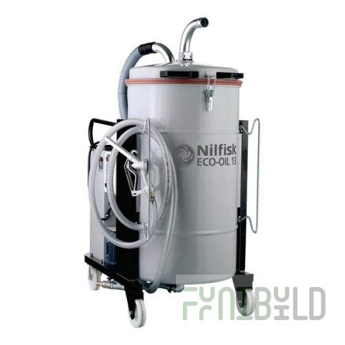 Nilfisk ECO-OIL 13N1M 8 Gallon / 48 Gallon Steel Oil and Shavings Vacuum - 120V