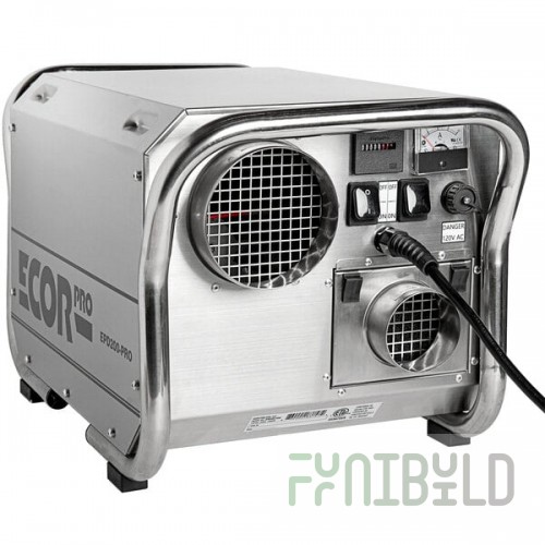 Ecor Pro EPD200-PRO DryFan 95 Pint Stainless Steel Desiccant Dehumidifier - 120V