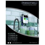 Brightwell EcoSink DS1HC1HC-S/U9 Stainless Steel High Flow Dual Chemical Dispenser
