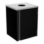Lakeside 3310 Rectangular Stainless Steel Waste Station with Top Access - 26 1/2
