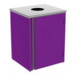 Lakeside 3310 Rectangular Stainless Steel Waste Station with Top Access - 26 1/2