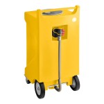 PourAway Cadet 456809 30 Gallon Yellow HDPE Rectangular Liquids Disposal Receptacle