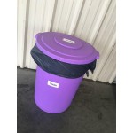 Carlisle 84105509 Bronco 55 Gallon Green Round Trash Can Carlisle 84105509 Bronco 55 Gallon Green Round Trash Can