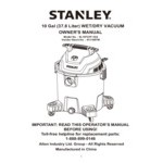 Stanley SL18701P-10A 10 Gallon 6 Peak hp Wet / Dry Vacuum with Tool Kit and Garden Hose Adapter - 120V, 1 Phase Stanley SL18701P-10A 10 Gallon 6 Peak hp Wet / Dry Vacuum with Tool Kit and Garden Hose Adapter - 120V, 1 Phase