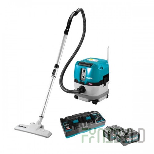 Makita GCV01PM 40V Max XGT Lithium Ion Cordless Brushless 2.1 Gallon Wet / Dry Dust Extractor / Vacuum Kit 4.0 Ah