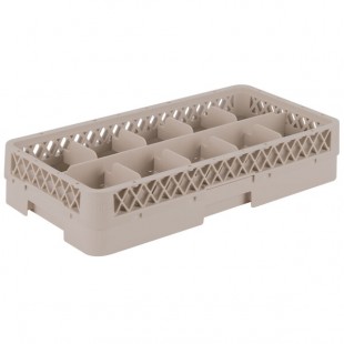 Vollrath HR1C1 Traex® Half-Size Beige 10 Compartment 3 13/16