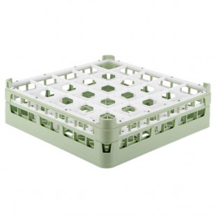 Vollrath 52773 Signature Full-Size Light Green 25-Compartment 4 13/16