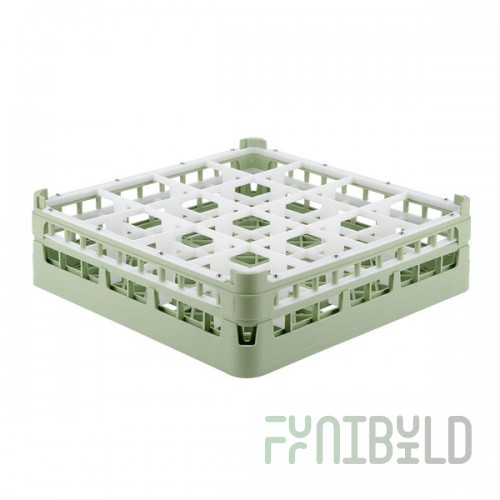 Vollrath 52718 Signature Full-Size Light Green 16-Compartment 4 5/16