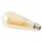 Satco S9579 6.5 Watt (60 Watt Equivalent) Transparent Amber LED Light Bulb - 120V (ST19) Satco S9579 6.5 Watt (60 Watt Equivalent) Transparent Amber LED Light Bulb - 120V (ST19)
