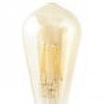 Satco S9579 6.5 Watt (60 Watt Equivalent) Transparent Amber LED Light Bulb - 120V (ST19) Satco S9579 6.5 Watt (60 Watt Equivalent) Transparent Amber LED Light Bulb - 120V (ST19)
