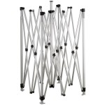Backyard Pro Courtyard Series 10' x 10' White Straight Leg Aluminum Instant Canopy and Wall Kit