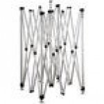 Backyard Pro Courtyard Series 10' x 10' White Straight Leg Aluminum Instant Canopy and Wall Kit