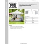 Backyard Pro Courtyard Series 10' x 10' White Straight Leg Aluminum Instant Canopy and Wall Kit